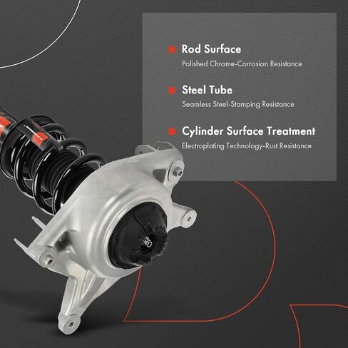 A-Premium Front Pair (2) Complete Strut & Coil Spring Assembly Compatible with Audi Q5 2011-2017, 2.0L Turbocharged Only, Driver and Passenger Side, Replace# 18-920534 in Saudi Arabia