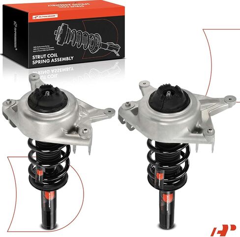 A-Premium Front Pair (2) Complete Strut & Coil Spring Assembly Compatible with Audi Q5 2011-2017, 2.0L Turbocharged Only, Driver and Passenger Side, Replace# 18-920534 in Saudi Arabia