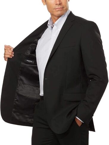 Kenneth Cole Men's Sport Coat Travel Suit Jacket (46R, Black) in Saudi Arabia