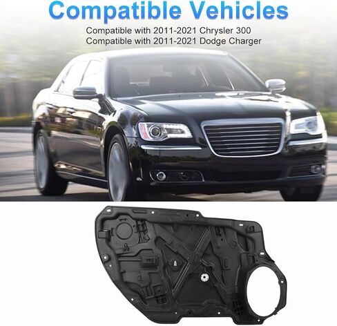منظم النافذة الكهربائية من جانب السائق الأيسر اليسرى بدون محرك متوافق مع Chrysler 300 Dodge Charger 2011-2021 استبدال 752-645 752645 68103997AA 68103997AB 68103997AC in Saudi Arabia