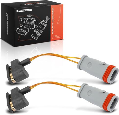 A-Premium Front Driver Pad Pad Wear Sensor متوافق مع Mercedes-Benz E500 2005-2006 ، AWD ، 2-PC-استبدال# 2115401517 in Kuwait