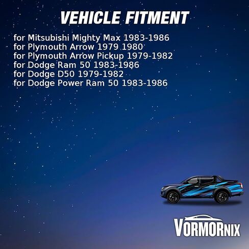 طقم عمود ذراع التحكم في التعليق العلوي الأمامي ل Dodge D50 Power Ram 50 1979 1980 1981 1982 1983-1986 لـ Mitsubishi Mighty Max 1983-1986 لـ Plymouth Arrow 1979-1980 1 x in Saudi Arabia