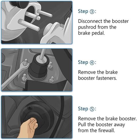 52-7374 Power Brake Booster Replacement for 1999 2000 2001 2002 2003 2004 Ford F-250/F-350/F-450/F-550 Super Duty,2000 2001 2002 2003 2004 2005 Ford Excursion in Kuwait