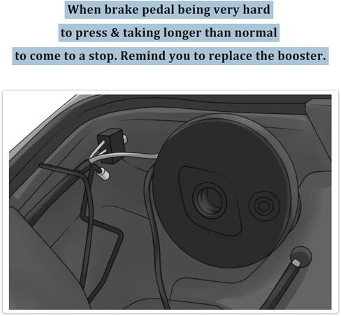 OE#54-71293 Vacuum Power Brake Booster Replacement for Chevy Impala Monte Carlo 2005 2004 2003 2002 2001 2000 / Oldsmobile Intrigue 1998 1999 in Kuwait
