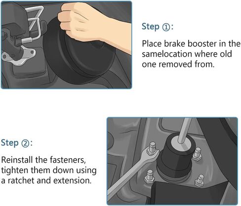 OE#54-71293 Vacuum Power Brake Booster Replacement for Chevy Impala Monte Carlo 2005 2004 2003 2002 2001 2000 / Oldsmobile Intrigue 1998 1999 in Kuwait