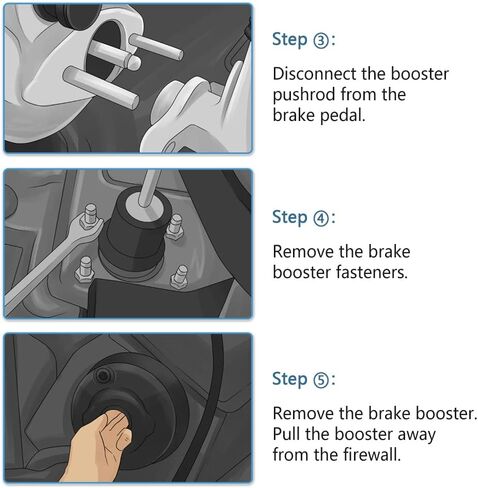 OE#54-71293 Vacuum Power Brake Booster Replacement for Chevy Impala Monte Carlo 2005 2004 2003 2002 2001 2000 / Oldsmobile Intrigue 1998 1999 in Kuwait