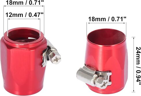 X AutoHaux 5pcs AN6 HEX HOSER HOSE FINGHER مرنة مشبك أنابيب مطاط in Saudi Arabia