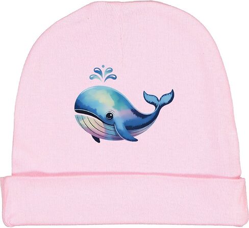 inktastic Cute Whale Watercolor Baby Beanie Hat in Saudi Arabia