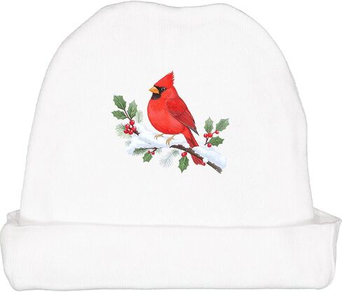 inktastic Cardinal Christmas Cute Winter Baby Beanie Hat in Saudi Arabia
