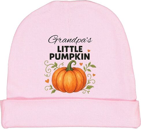 inktastic Grandpa's Little Pumpkin Fall Baby Beanie Hat in Saudi Arabia