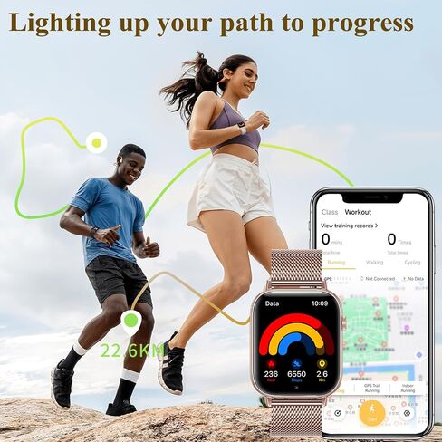ساعة ذكية للنساء، ساعة ذكية عالية الدقة مقاس 1.85 بوصة لأجهزة Android وiPhone مع 100 وضع رياضي، ساعة لياقة بدنية مع مكالمة بلوتوث (الإجابة/الإجراء)، جهاز تتبع اللياقة البدنية ومراقبة معدل ضربات القلب والنوم، ساعة نسائية مقاومة للماء in Saudi Arabia