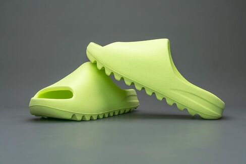 Adidas Mens Yeezy Slide HQ6447 Glow Green 2022 - Size 8 in Kuwait