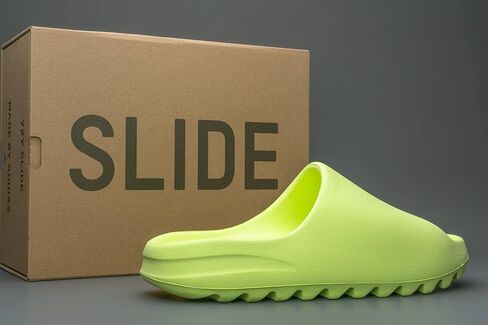 Adidas Mens Yeezy Slide HQ6447 Glow Green 2022 - Size 8 in Kuwait