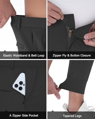 ركض Canghpgin Mens Athletic choggers مع جيب السوستة جيب خفيفة الوزن جولف الرجال تمتد in Kuwait