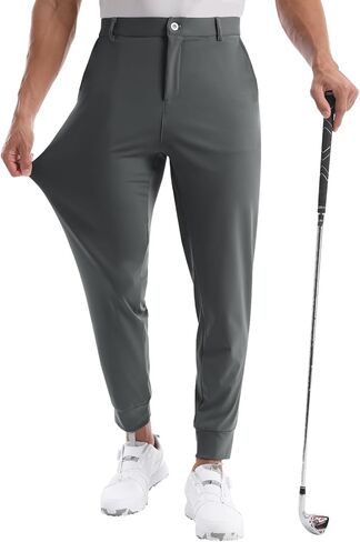 ركض Canghpgin Mens Athletic choggers مع جيب السوستة جيب خفيفة الوزن جولف الرجال تمتد in Kuwait