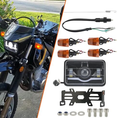 مجموعة المصابيح الأمامية LED Motoparty لسوزوكي DR-650 مع ضوء إشارة الدوران الأمامي والخلفي in Kuwait