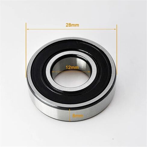10pcs 6001 2RS ZZ 12 * 28 * 8 mm 6001RS 6001Z DDU 2Z Inner Diameter 12 mm Chrome Steel Deep Groove Ball Bearings(6001 2RS Normal) in Saudi Arabia