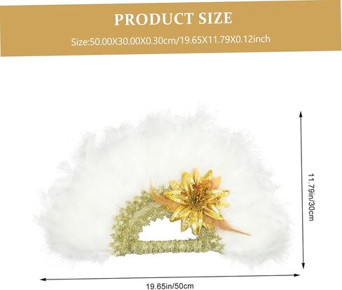 Healifty Wedding Plume Fan for Bridal Party Decore Handheld Decor in Kuwait