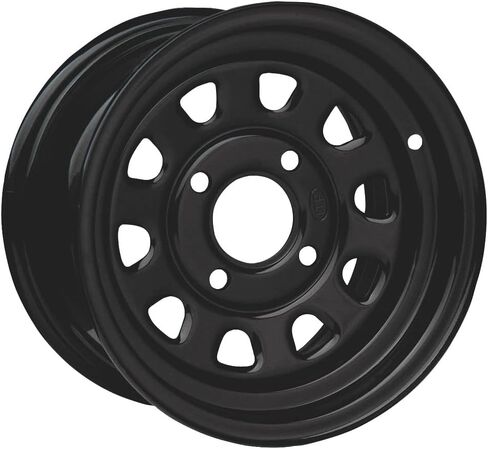 4/110 ITP Steel Wheel 12x7 2.0 + 5.0 Black for Yamaha Big Bear 2x4 400 2000-2004 in Saudi Arabia