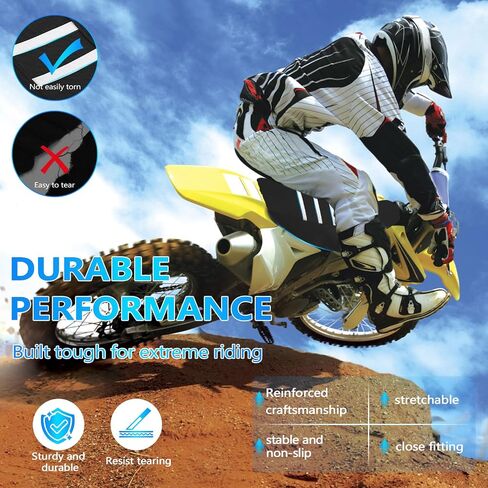 غطاء مقعد عالمي للدراجة الترابية أغطية مقعد ناعمة للدراجة النارية ل CRF YZF YZ EXC SX KLX KX TTR معظم Motorcross Black in Saudi Arabia
