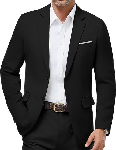WULFUL Mens Casual Blazer Suit Jackets Slim Fit Two Button Sport Coats Lightweight Business Jacket in Saudi Arabia