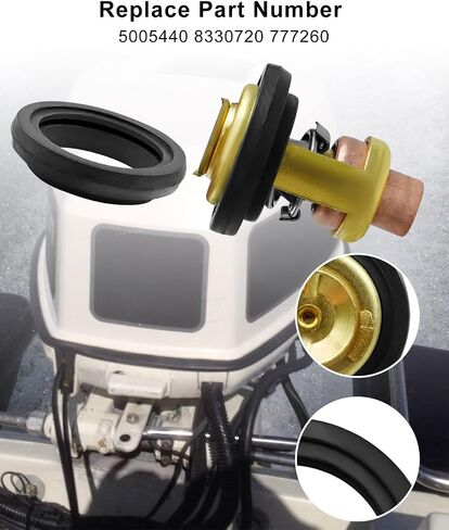 ترموستات مع حشيات مناسبة لجونسون إيفينرود 5-235HP 1959-1995 المحركات الخارجية استبدال 5005440 8330720 777260 in Saudi Arabia