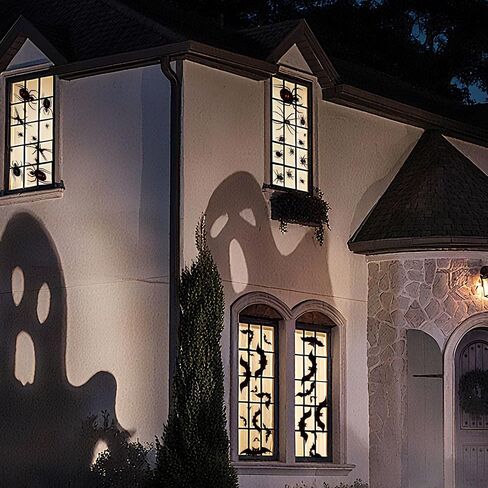 COLINGS WINDOW COLINGS 8 SHOETS BAT WINDOW شارات مخيفة سوداء عنكبوت وعنكبوت ويب ويب ويب. in Kuwait
