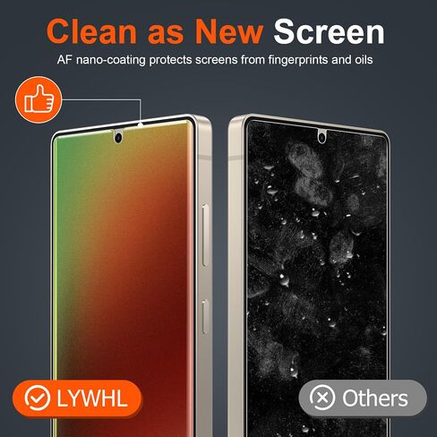 LYWHL 2 Pack for Samsung Galaxy S24 Ultra Privacy Screen Protector, Matte Gradient Colorful Anti-Blue Light Anti-Spy Full Adhesive Flexible Film, Compatible Fingerprint Sensitive Touch Bubble Free in Kuwait