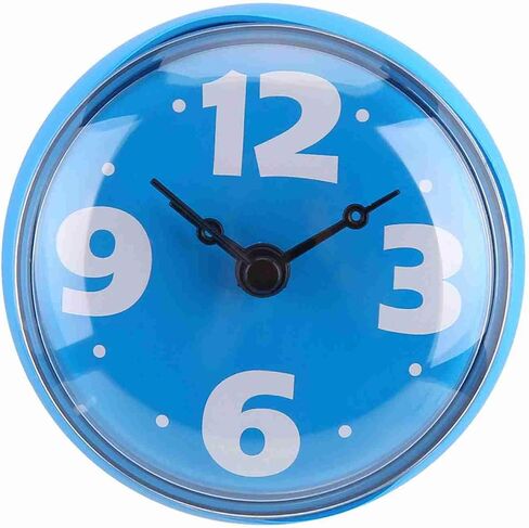 2PCS Suction Cup Wall Clock, Bathroom Clock,Shower Wall Clock, Waterproof Shower Clock with Suction Cup Wall Clock Battery Operated Waterproof Bathroom Shower Clock for Bathroom (Green) in Saudi Arabia