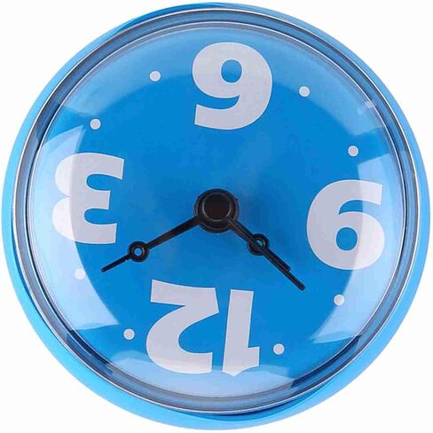 2PCS Suction Cup Wall Clock, Bathroom Clock,Shower Wall Clock, Waterproof Shower Clock with Suction Cup Wall Clock Battery Operated Waterproof Bathroom Shower Clock for Bathroom (Green) in Saudi Arabia
