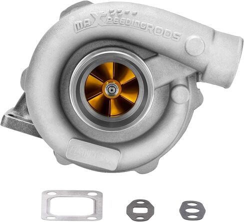 maXpeedingrods T3 T4 T04E Turbo Turbocharger with Gaskets for 4/6 Cylinder 1.5L 2.5L Engine, for Honda Civic 1990-2015 CRX 1988-1991, for BMW 318i 1993-1999, Basic VL Series in Saudi Arabia