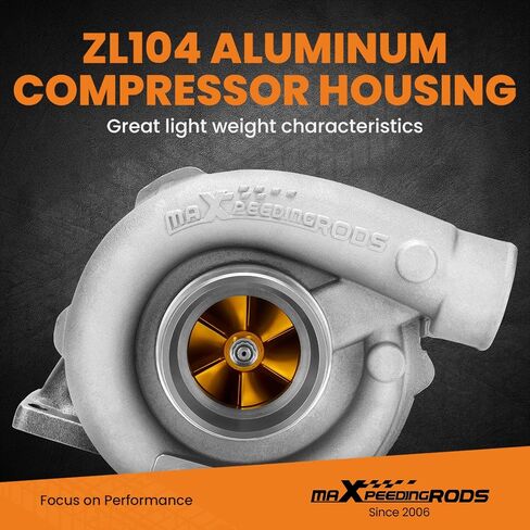 maXpeedingrods T3 T4 T04E Turbo Turbocharger with Gaskets for 4/6 Cylinder 1.5L 2.5L Engine, for Honda Civic 1990-2015 CRX 1988-1991, for BMW 318i 1993-1999, Basic VL Series in Saudi Arabia
