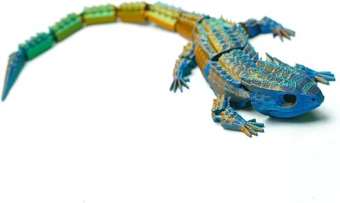 3D Printed Lizard,Articulated Crocodile Models,Flexible Joint Animal lacertid Figurines, 3D Printing Stuff Cheap,Stress Relief, Fidget restlessness, ADHD Toys, Surprise Fantasy Gifts in Saudi Arabia