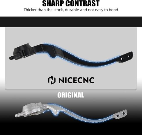 NiceCnc Black and Blue CNC دراجة نارية فرامل فرامل فرامل باك باك باكس متوافقة مع Husqvarna 701 Enduro/701 Supermoto 2016-2019 ، 690 Enduro R/690 SMC R 2011-2018 ، 7075 الألومنيوم ، Anodize in Saudi Arabia