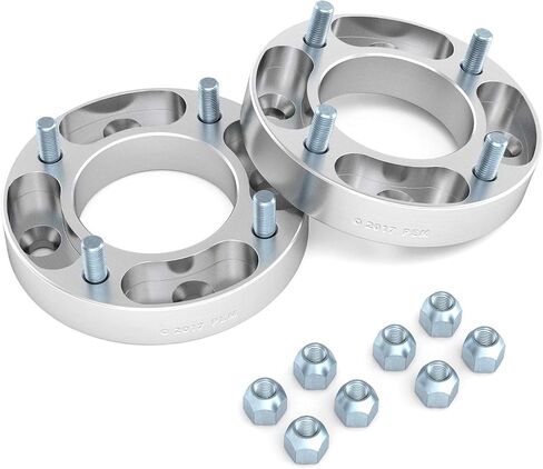 RockTrix - 1 inch ATV Wheel Spacers (4x110, 74mm Bore, 10x1.25 Studs Nuts) Compatible with Honda Yamaha Suzuki Bombardier (Read Listing for Year Model Info) UTV V4 25mm Silver 2pcs in Saudi Arabia