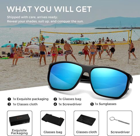 Sungait Ultralight Polygon Sunglasses Men: Classic Square Polared Shades لقيادة الركض W. in Saudi Arabia
