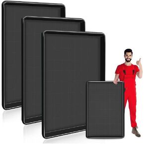 3 Pcs Extra Large Oil Drip Pan, 35.4×24×1.6Inches Oil Drain Pan for Under Car,Plastic Oil Drip Tray for Garage, Fridges, Washing Machines, Cat Litter Box,Keeps Floors Safe & Clean in Saudi Arabia