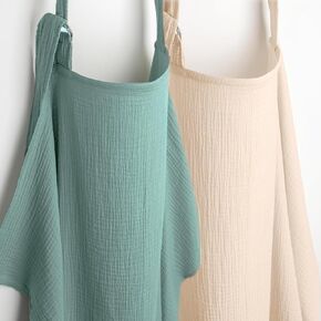 غطاء رضاعة من الموسلين للأم، غطاء رضاعة للخصوصية وجيد التهوية مع خط عنق مقوس، مريلة رضاعة قطن 100%، زهور ووردي in Kuwait