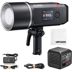 فلاش Godox AD600PRO II AD600PRO-II 600W - حامل بوينز احترافي، مزامنة عالية السرعة، مزامنة بنقرة واحدة مع مشغل X3 - ضوء نمذجة ثنائي اللون 40 وات in Kuwait