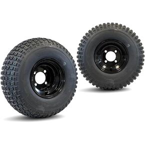 Knobby 18x9.5-8 Golf Cart & ATV Tires and 8" BLACK Wheels Combo - Set of 2 or Set of 4 (2) in Saudi Arabia