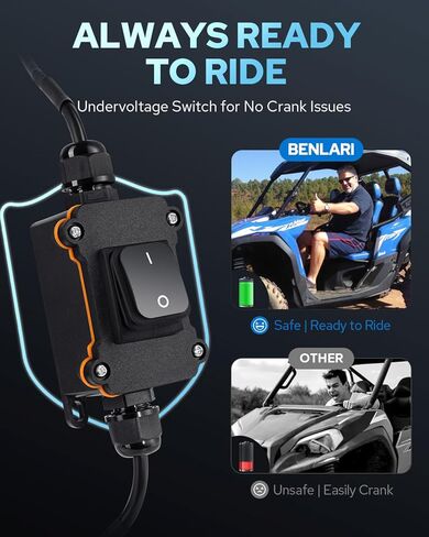 Benlari UTV LED إشارة الدوران مع القرن ، والتوصيل والتشغيل ATV بلينكر هورن كيت مع مفتاح الطاقة ، UTV Street Legal Kit Fit for Polaris Ranger RZR ، Can-AM X3 ، Kawasaki ، CFMoto & Golf Cart in Kuwait