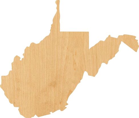 West Virginia Laser Cut Out Wood Shape Craft Supply - 4 Inch in Saudi Arabia