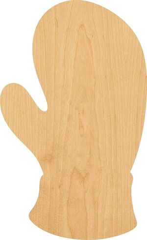 Mitten Laser Cut Out Wood Shape Craft Supply - 4 Inch in Saudi Arabia