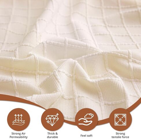 Stretch Couch Covers, Couch Covers for 3 Cushion Couch Sofa pet Friendly, Washable, Furniture Protector Sofa with Elastic Bottom for Cats, Dogs (Wheat Ear Style - Beige, 3 Seats) in Saudi Arabia