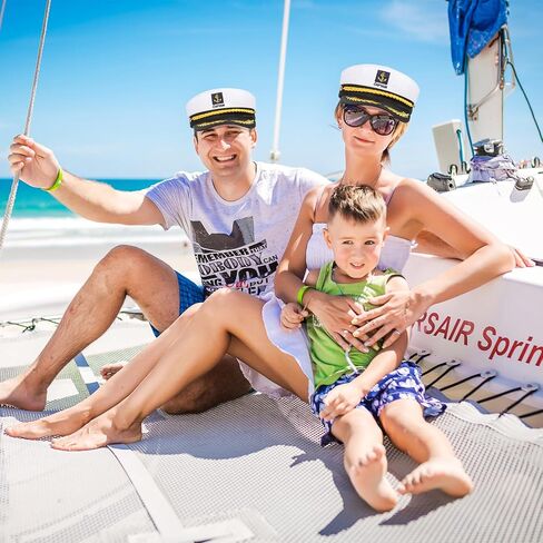 Noleitoy Captain Yacht Hat ، Sailor Cap Adult Marine Admiral للحصول على ملحقات الأزياء (أبيض) in Saudi Arabia