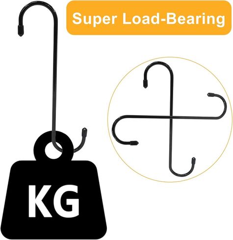 2 Pcs Brake Caliper Hanger Hooks, Steel Brake Caliper Hangers, Rubber Tips with Powder Coated, Work for Braking, Bearing, Axle and Suspension (Black) in Kuwait