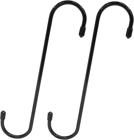 2 Pcs Brake Caliper Hanger Hooks, Steel Brake Caliper Hangers, Rubber Tips with Powder Coated, Work for Braking, Bearing, Axle and Suspension (Black) in Kuwait