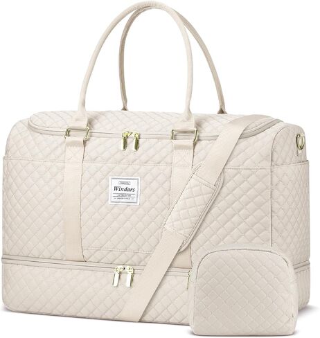 Travel Duffle Bag, Weekender Bags for Women with Shoe Compartment, Overnight Bag with Toiletry Bag, Carry On Duffel Bags For Airplanes, Yoga Gym Duffel Bag, Black in Saudi Arabia