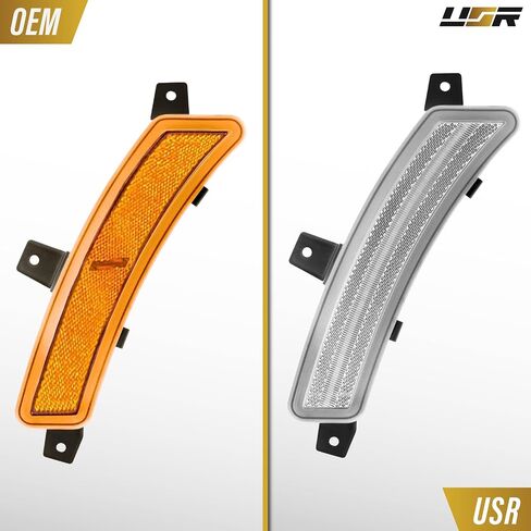 USR 25-Up GMT-T1 SUV SIV Marker Light-مصابيح وقوف السيارات الأمامية (يسار + يمين)-متوافق مع 2025+ Chevy Suburban ، Tahoe/GMC Yukon/Escalade (عدسة دخان مع تسلسل بدء التشغيل الأبيض) in Saudi Arabia