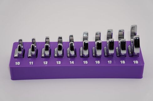 3/8 بوصة محرك أقراص متري Crowfoot Wrench منظم/رف (أسود ث/حروف بيضاء) in Kuwait